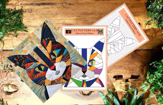 Cat Collage Quilt Pattern – Digital Appliqué Template (PDF)