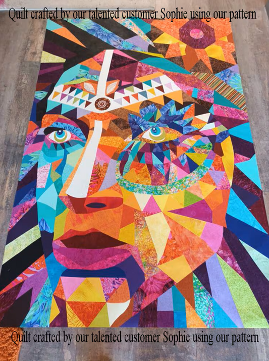 African woman pattern