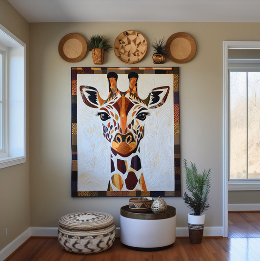 Giraffe Collage Quilt Pattern – Digital Appliqué Template (PDF)