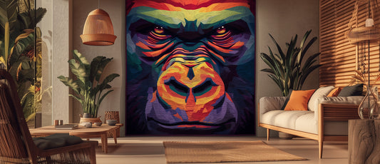 Gorilla Collage Quilt Pattern – Digital Appliqué Template (PDF)