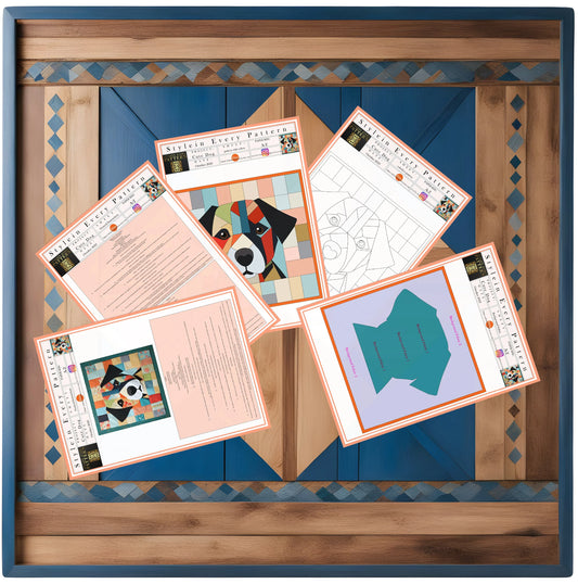 Dog Collage Quilt Pattern – Digital Appliqué Template (PDF)