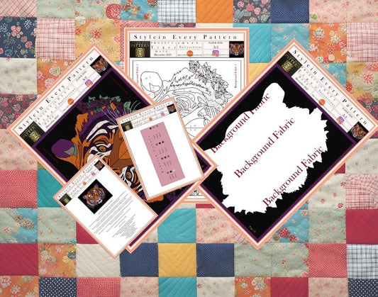 Tiger II Collage Quilt Pattern – Digital Appliqué Template (PDF)