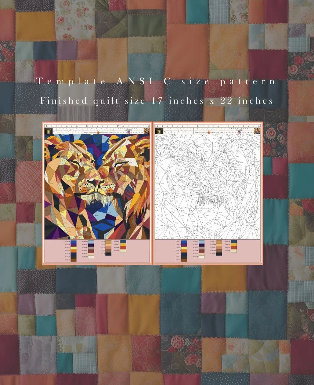 Lion and lioness pattern