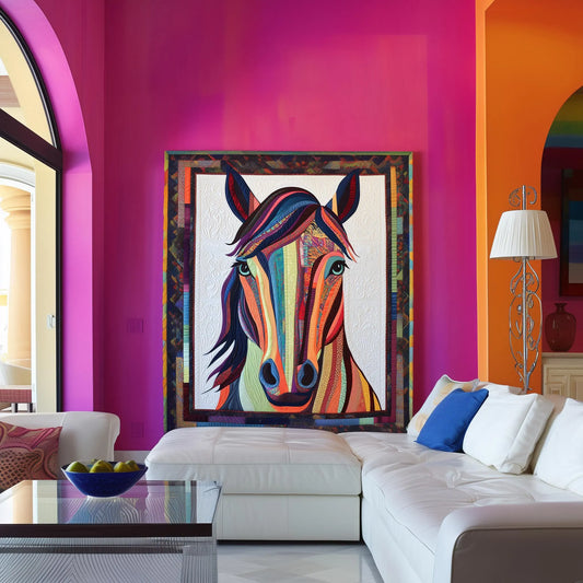 Horse Collage Quilt Pattern – Digital Appliqué Template (PDF)