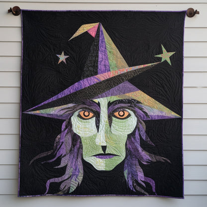 Witch Quilt Pattern PDF Halloween Applique Wall Hanging Witch Face Quilt Pattern