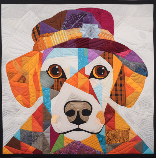 Dog with hat pattern