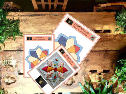Floral star template